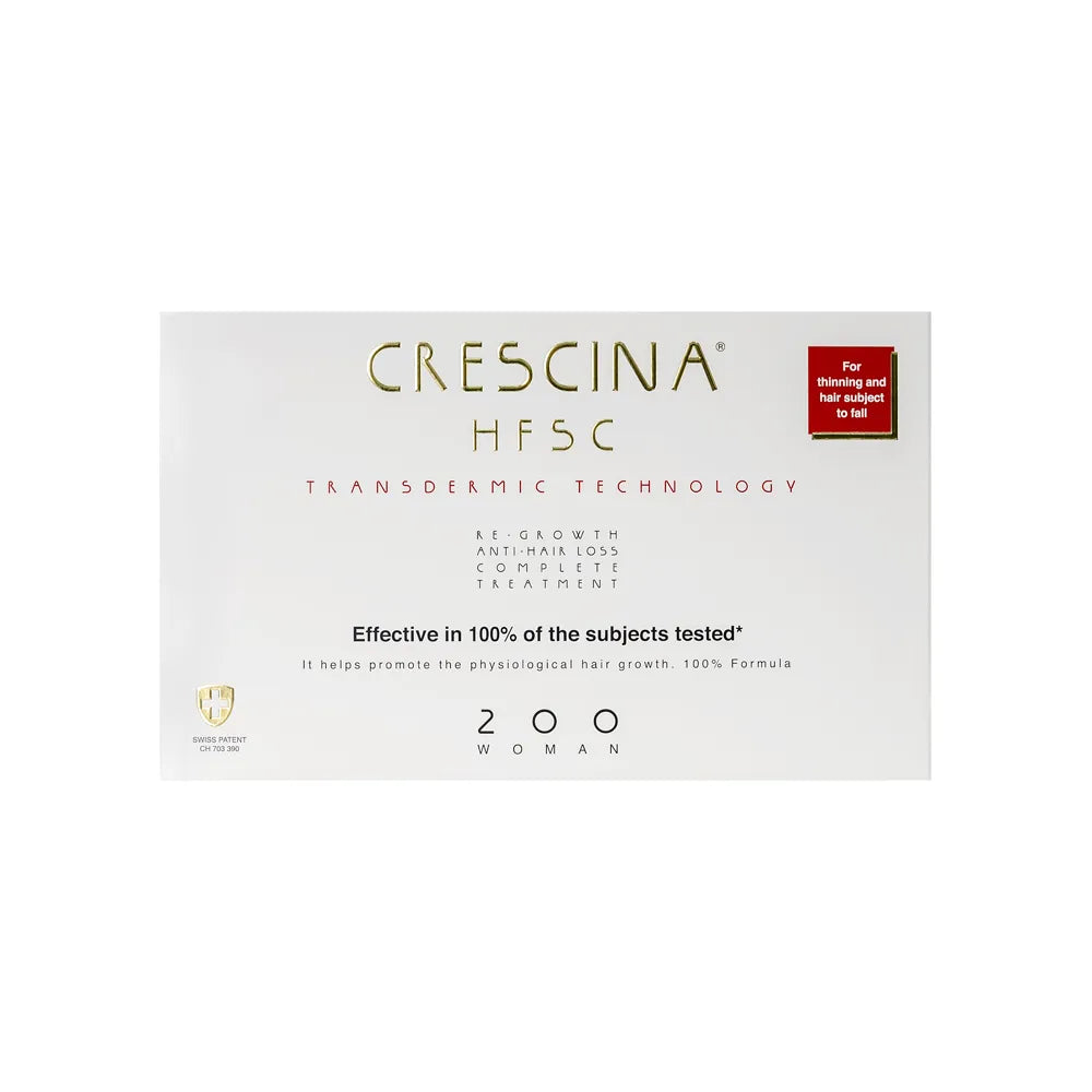 Crescina HFSC Transdermic Complete Treatment 200 امرأة 10+10 قوارير
