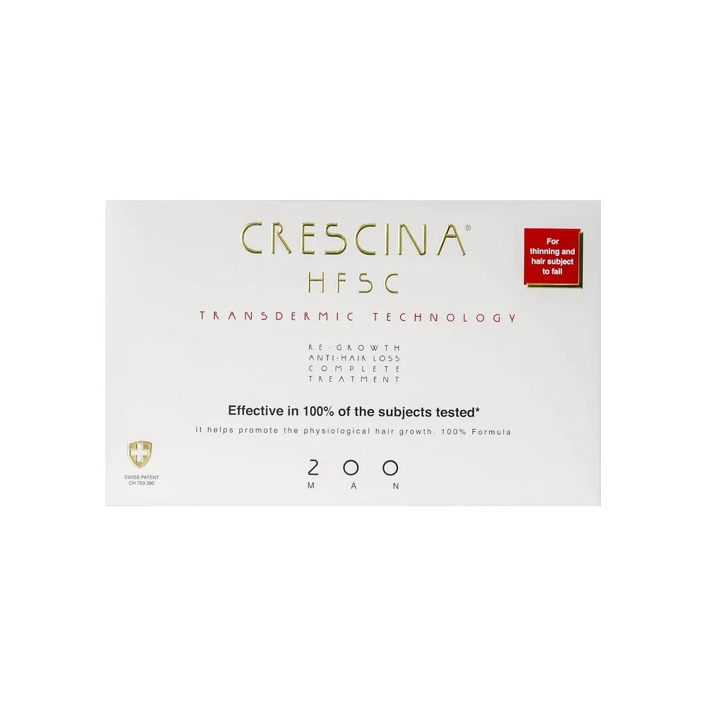 Crescina HFSC Transdermic Complete Treatment 200 رجل 10+10 قوارير