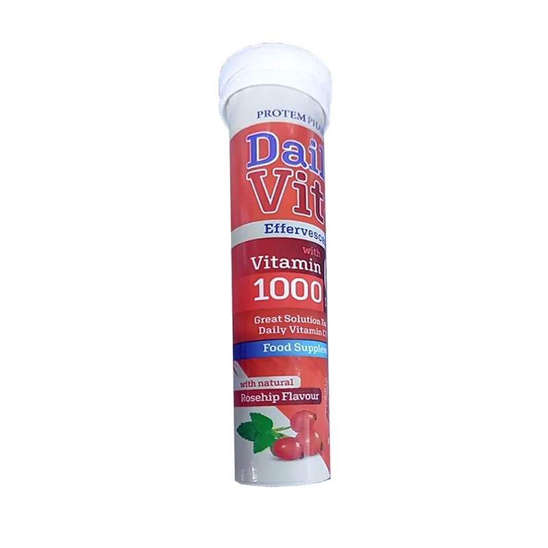 Daily Vit+ Vitamin C 1000 mg With Rosehip Flavour 20 Eff. Tabs