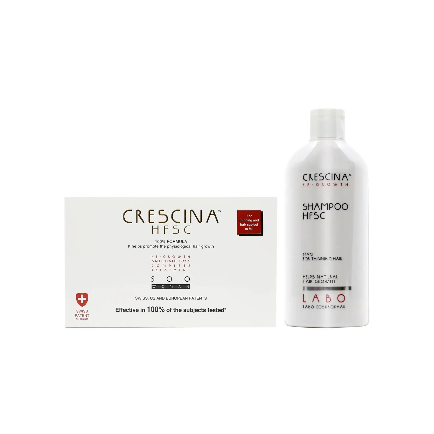 Offer Package Crescina 500 Woman Complete + Man Shampoo - Beauty Vitamins