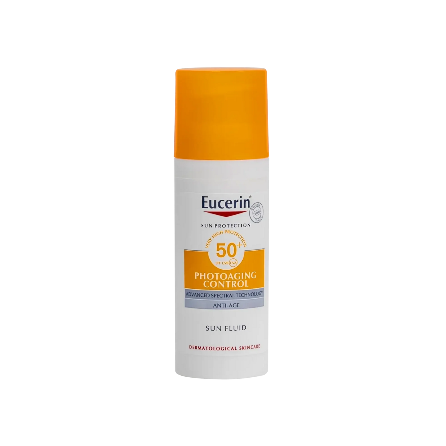 eucerin sunscreen photoaging control sun fluid SPF50+ anti-age