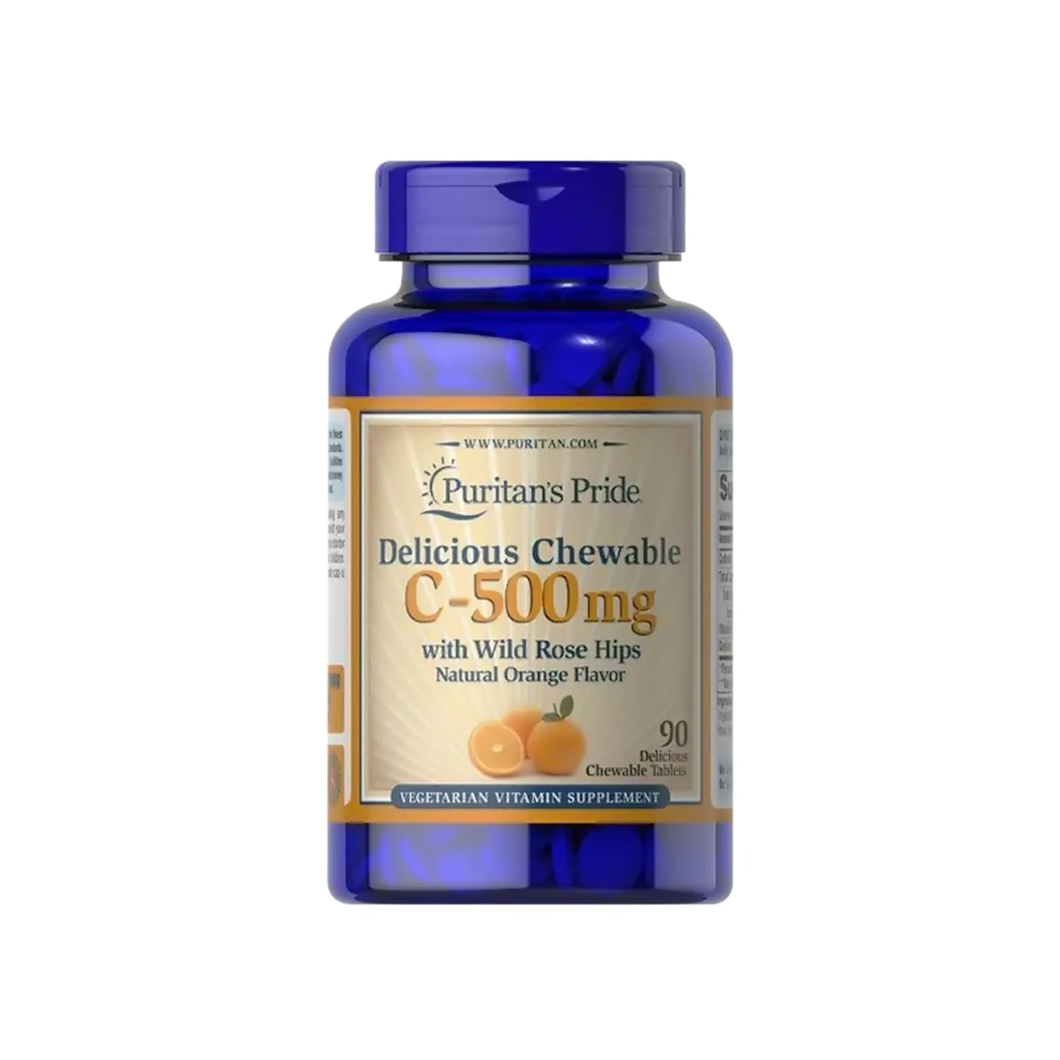 Puritan's Pride Vitamin C 500 mg 90 Chewable Tabs