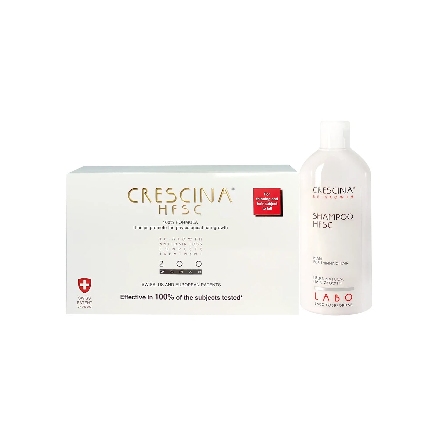 Offer Package Crescina Woman 200 Complete + Man Shampoo