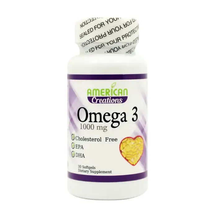 American Creations Omega 3 1000mg fish oil supplement