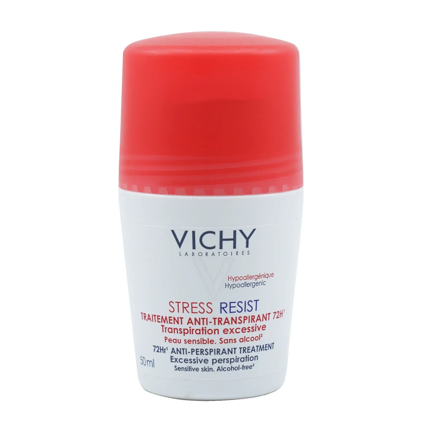 Vichy Stress Resist 72H Antiperspirant Roll-On – 50 mL (Red)