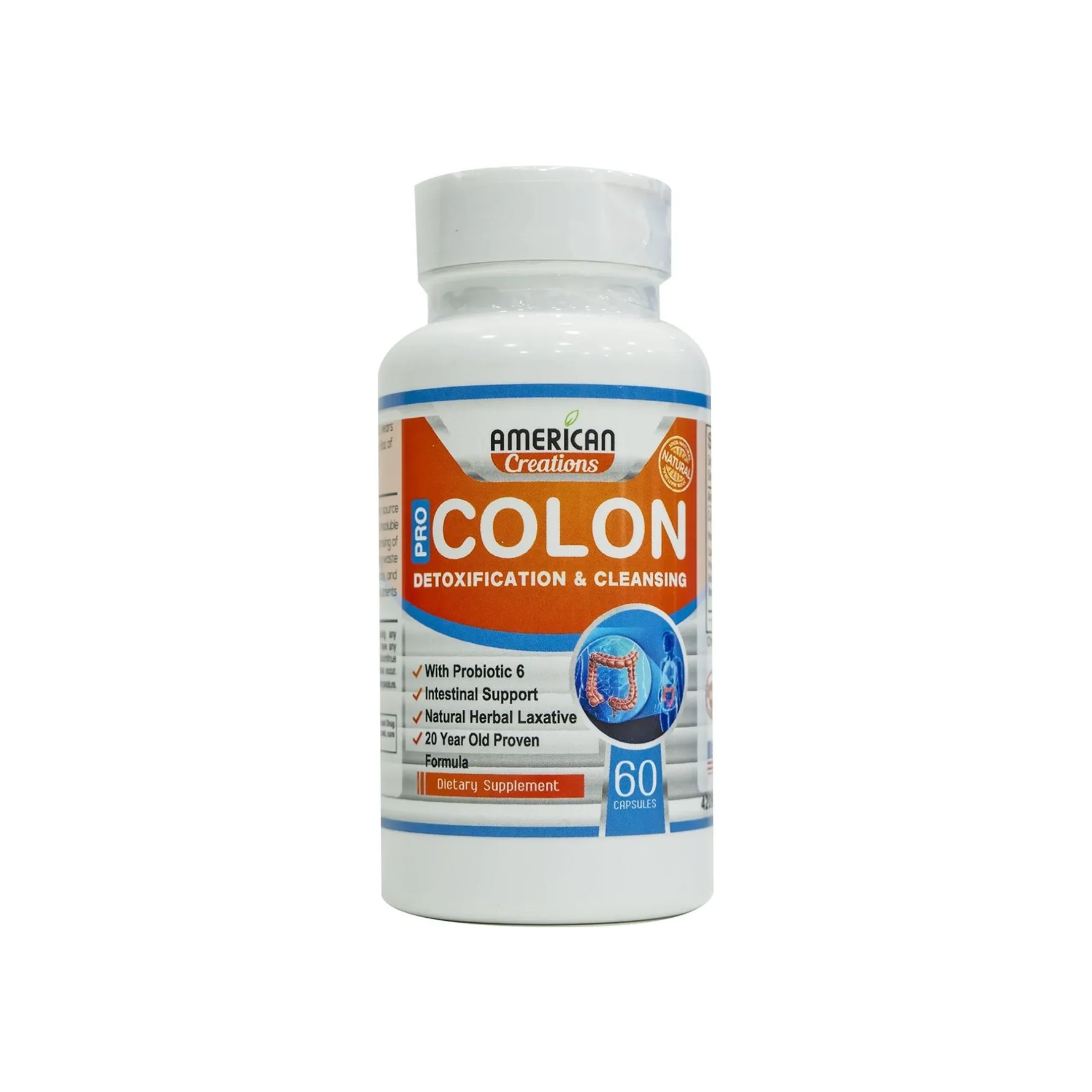 American Creations Pro Colon 60 Caps - Beauty Vitamins