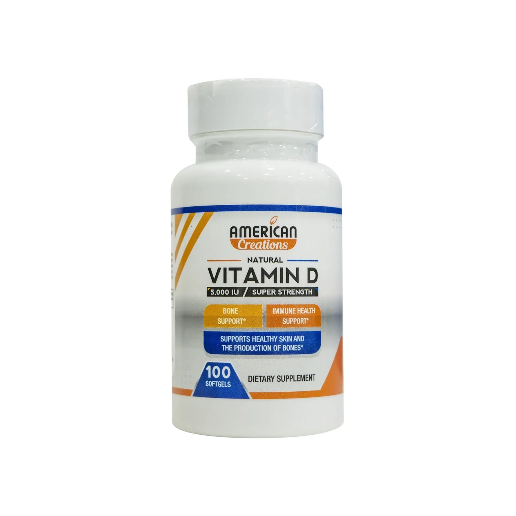American Creations Vitamin D 5000 IU (100 Softgels) - Beauty Vitamins