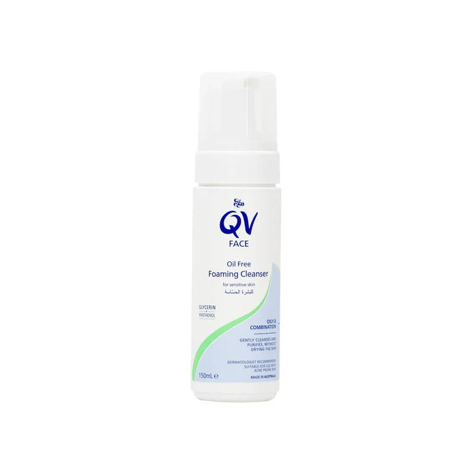 Qv Face Oil Free Foaming Cleanser For Oily & Combination 150 Ml