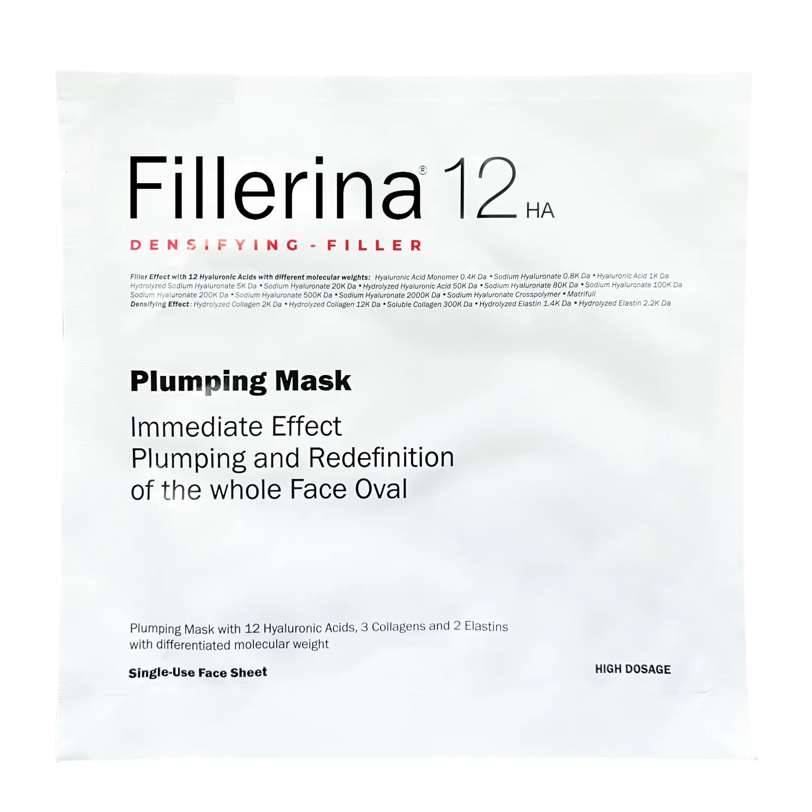 Fillerina Densifying Filler 12HA Plumping Mask 25ml - Beauty Vitamins