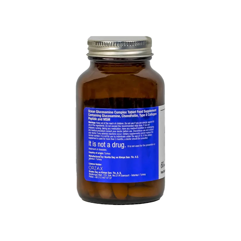 Orzax Ocean Glucosamine Complex 60 Tablets