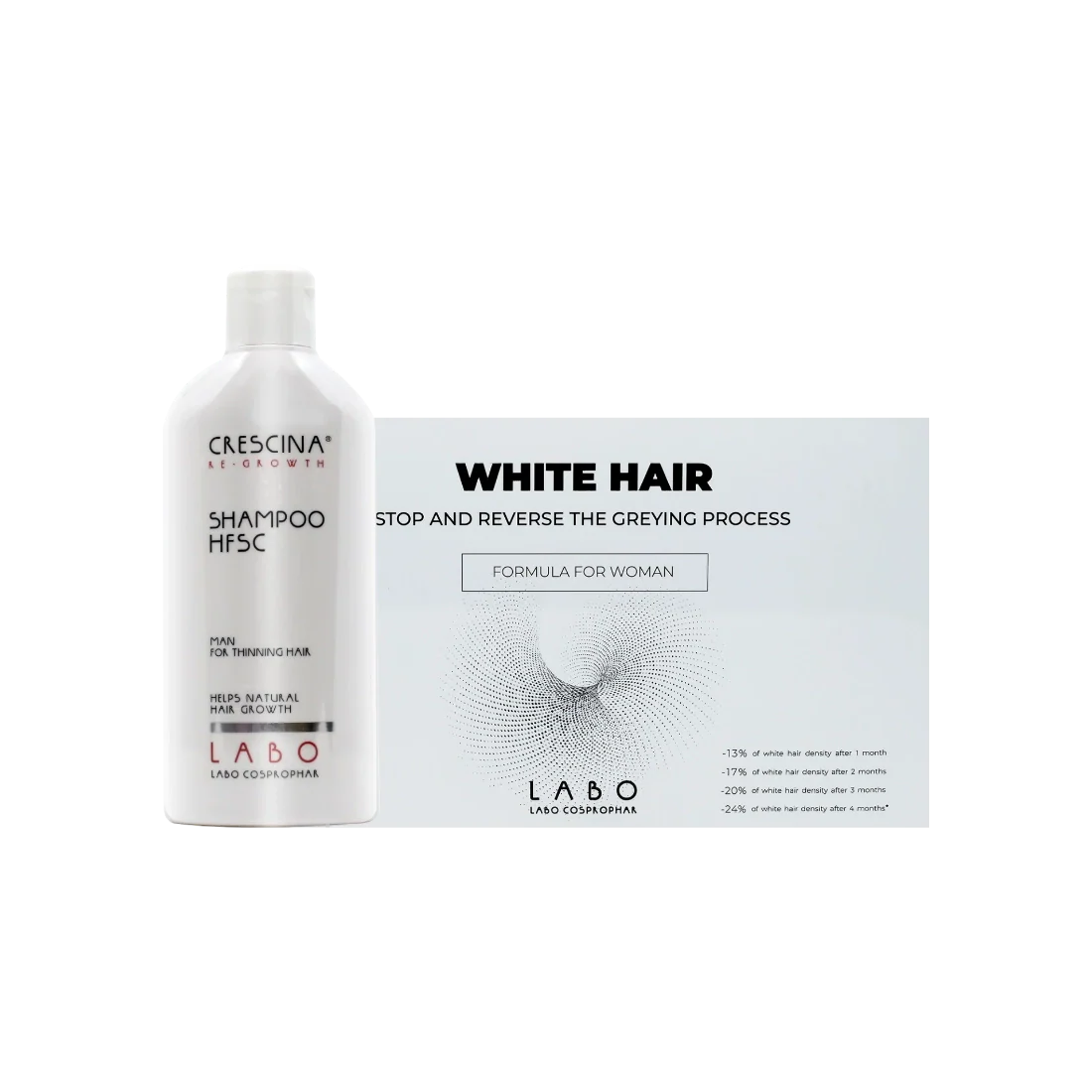Crescina Woman Grey Hair Treatment Set