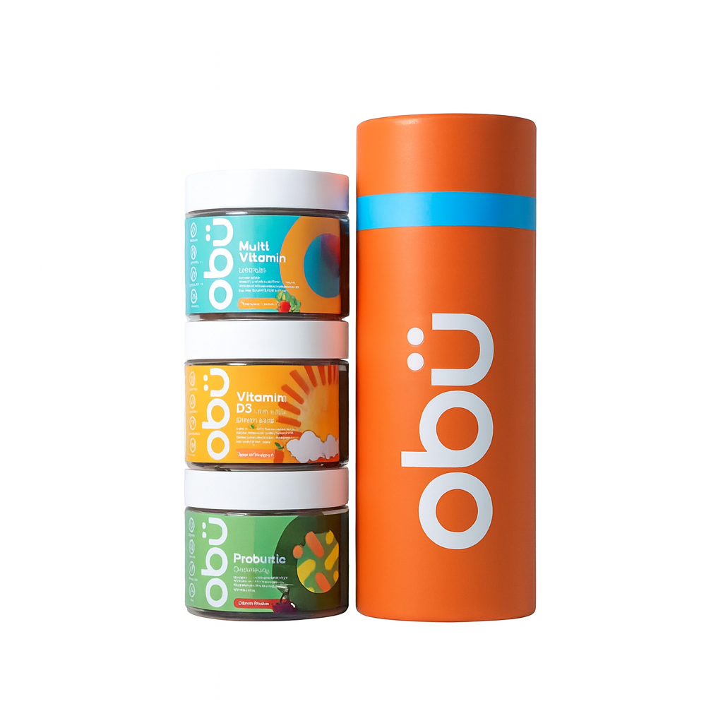 Obu Pack 3 (Adult Multivitamin / Vitamin D / Probiotic ) 30 Gummies