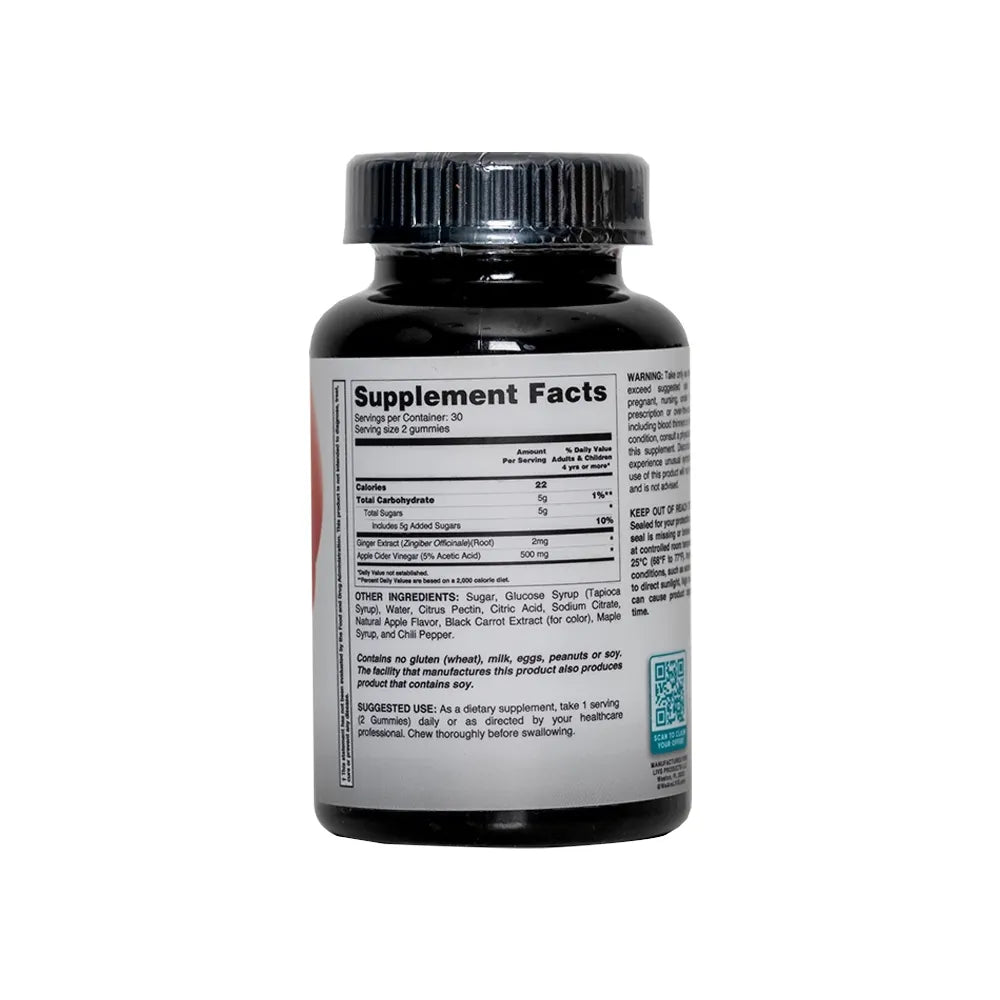 Livs Apple Cider Vinegar with Apple Flavor 60 Gummies