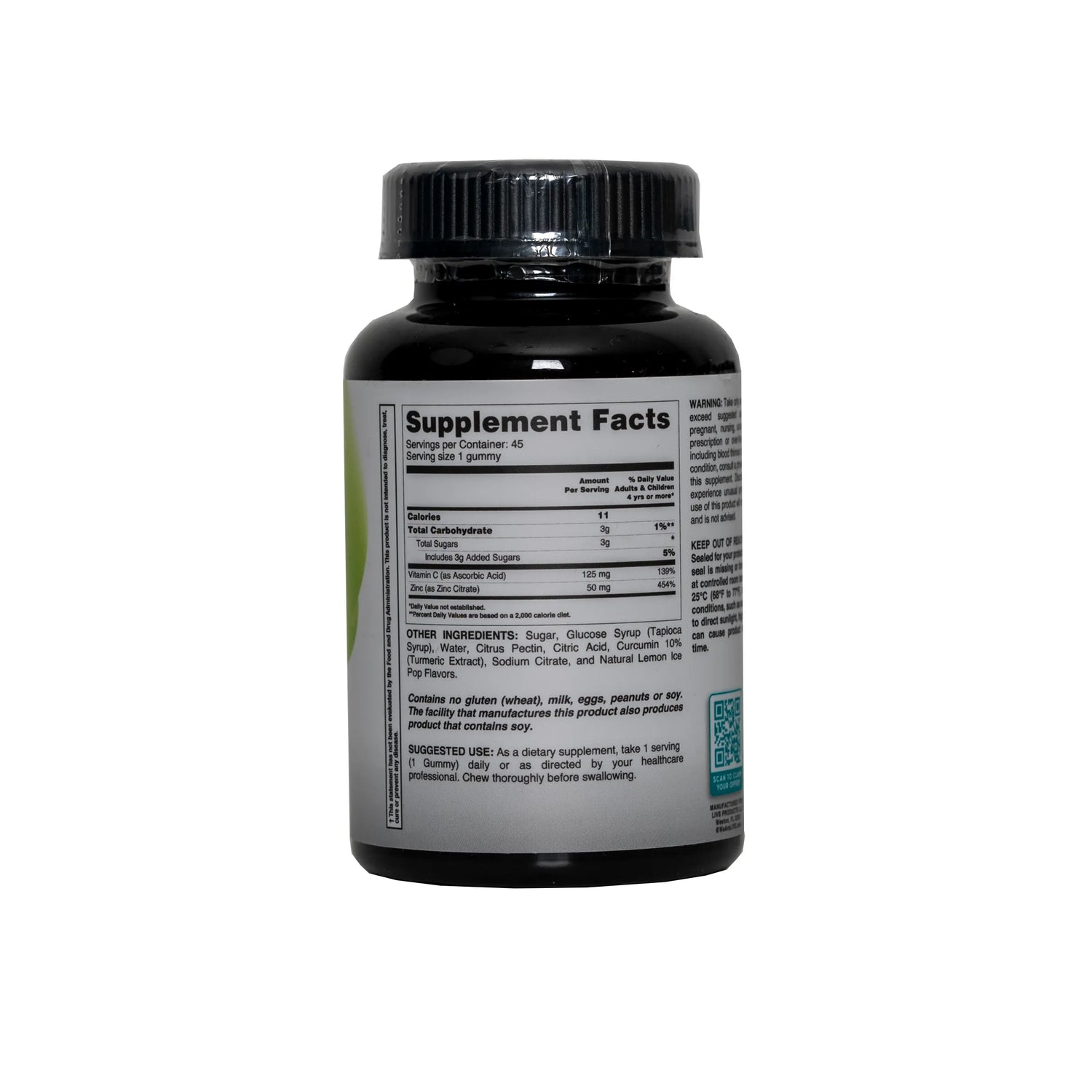 Livs Vit C & Zinc with Lemon Flavor 45 Gummies