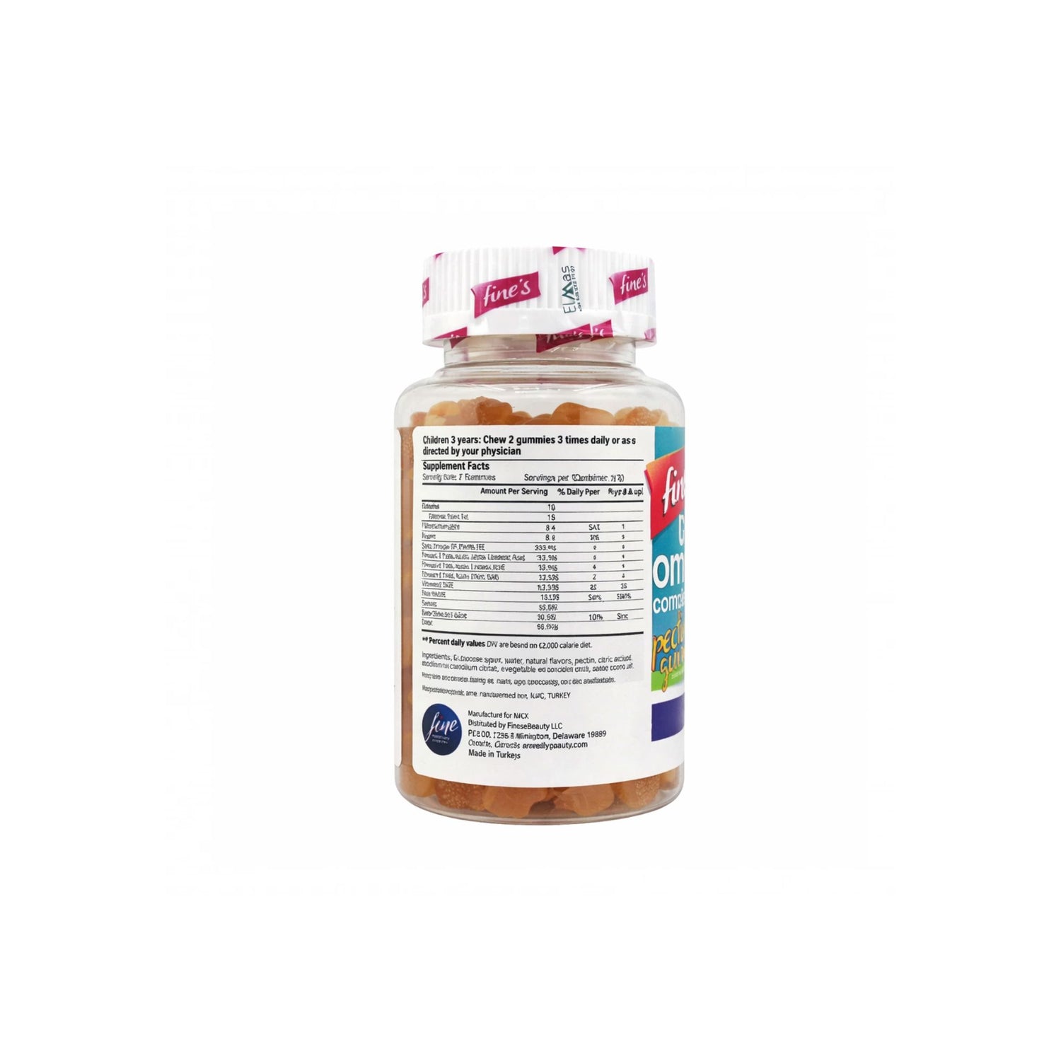 فاينز حلاو أوميجا للأطفال 60 قطعة