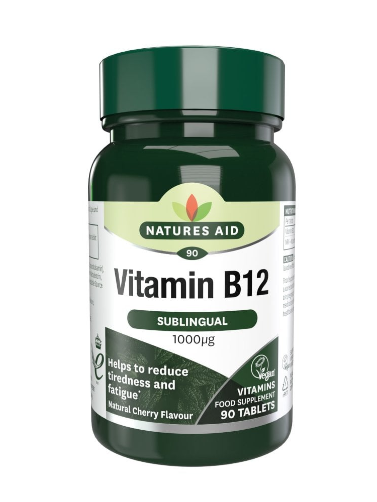 Natures Aid Vitamin B12 Sublingual 90 Tablets