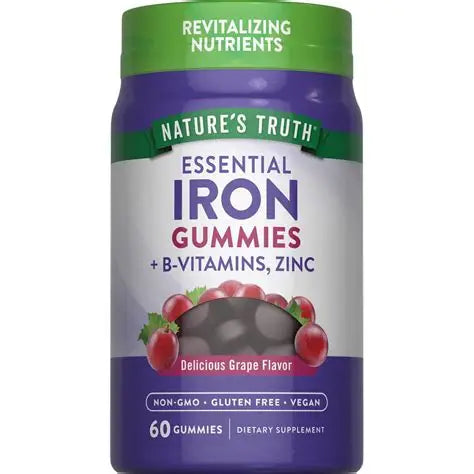 Nature Truth IRON B-Vitamins, ZINC GUMMIES 60