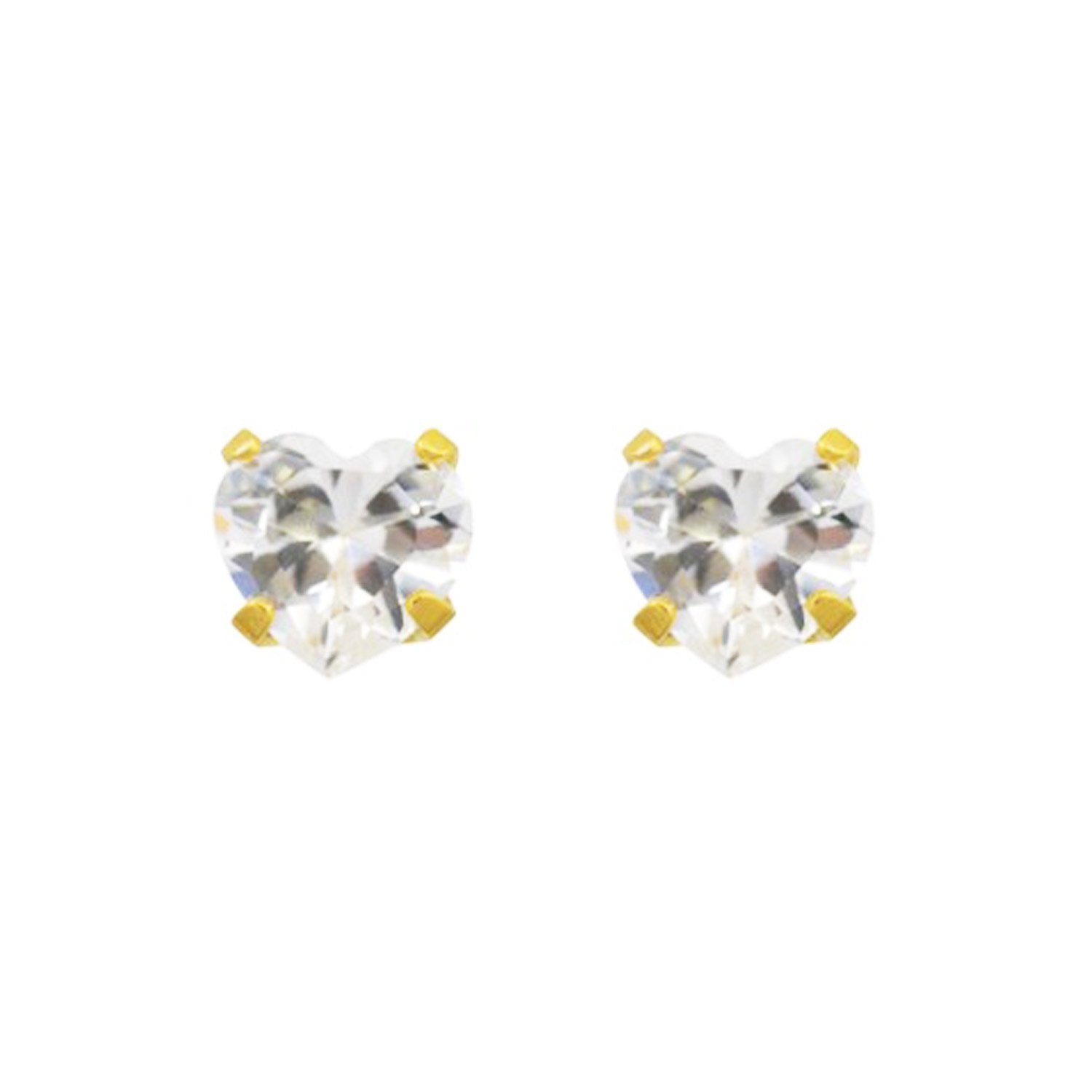 Studex Cz 5X5 Heart Tiffany G/P Pr-885-S