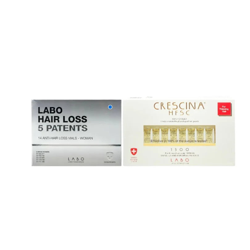 Crescina 1300 + Labo 5 Patents Hair Regrowth Kit for Women