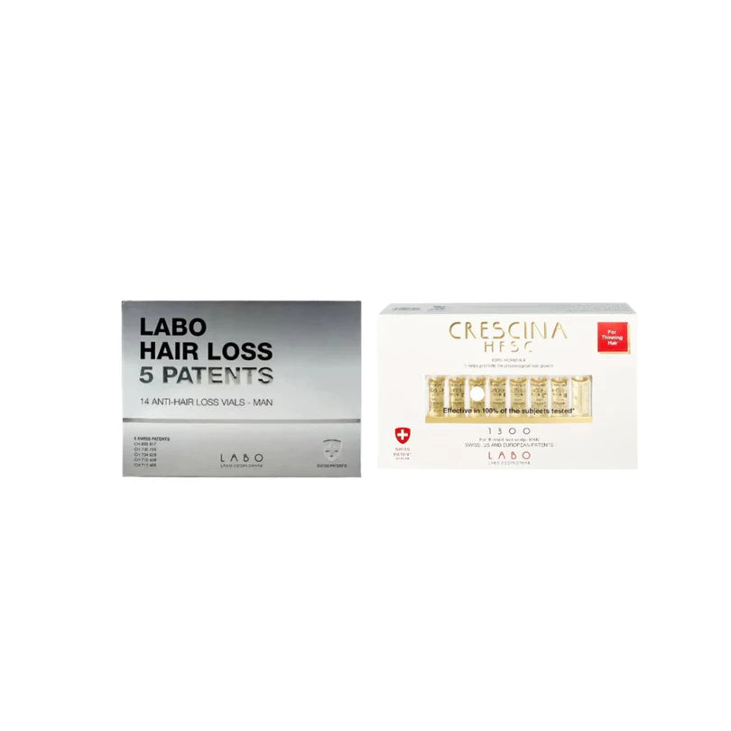 Crescina HFSC 100% 1300 Man 20 FL + Labo 5 Patents men