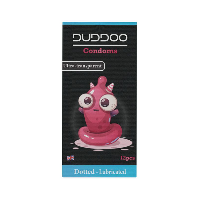 Duddoo Lubricated Dotted Condoms 12 Pcs